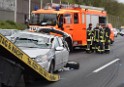 VU Auffahrunfall A 3 Rich Oberhausen kurz vor AS Koeln Dellbrueck P184